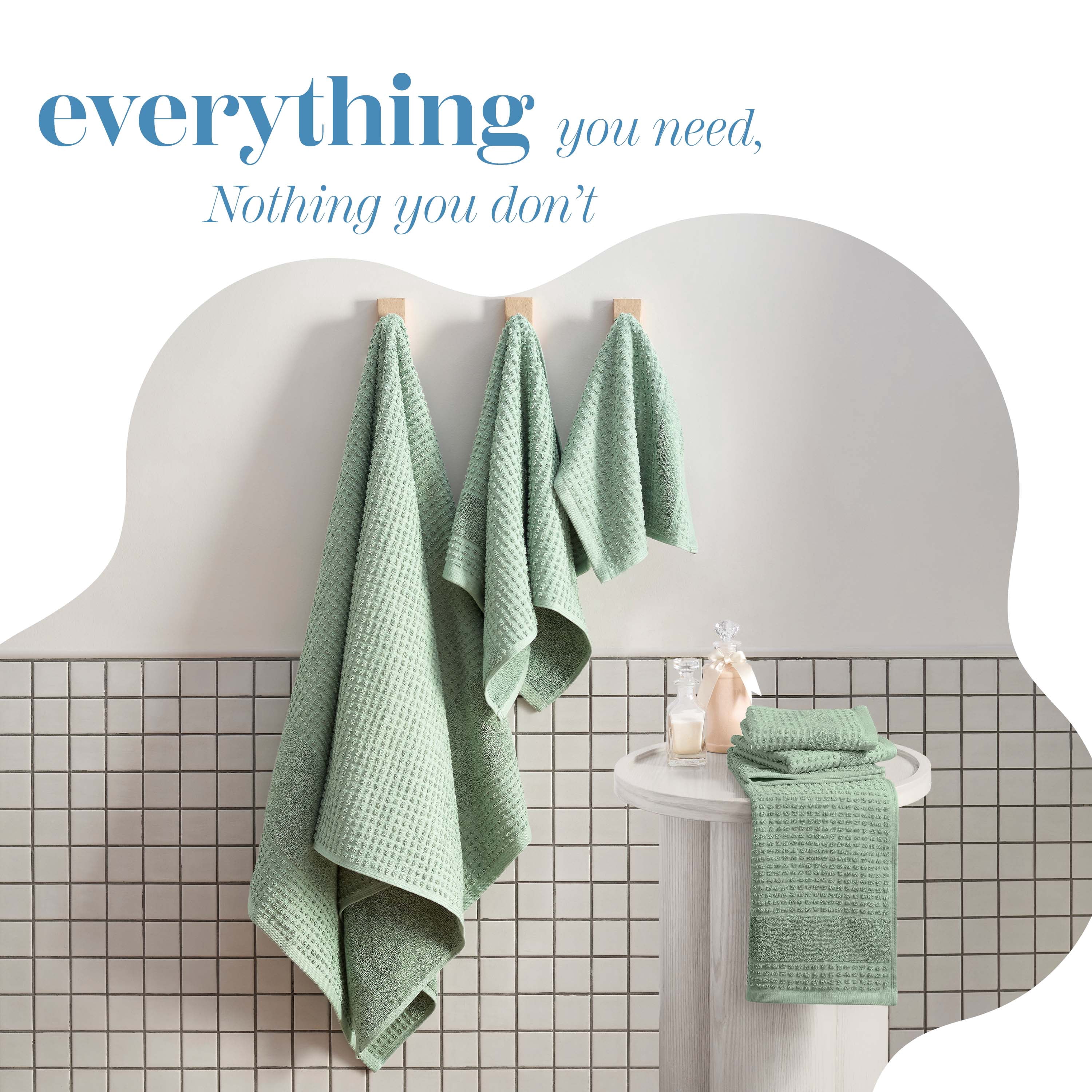 Martex Expression Air Sculpted 6-Piece Towel Set, Sage