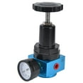 thumbnail image 1 of Soupape de Régulation de Pression, Régulateur de Pression d'Air de Réduction d'Alliage d'Aluminium de Haute Précision avec la Jauge pour l'Usage Industriel pour le Traitement de Gaz QTYH-08 G1/4, QTYH-10 G3/8, QTYH-15 G1/2, 1 of 8
