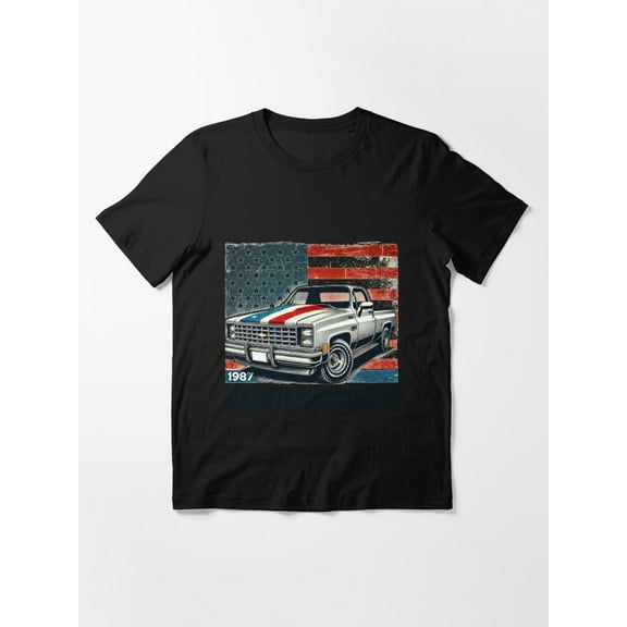 87 Chevy Squarebody Pickup Classic Truck Art Essential Apparel Unisex T-Shirt up to Size 5XL