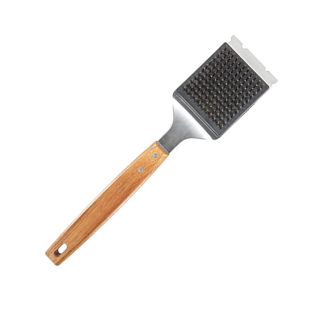 Yuarrent Cepillo de alambre para limpieza de barbacoas. Dile adiós a la suciedad y los residuos. Cepillo para barbacoa de acero inoxidable. Estufas de camping