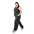 thumbnail image 2 of Chaleco de vinipiel Roman Fashion /Tallas Extras, 746 (Negro) negro 40, 2 of 6