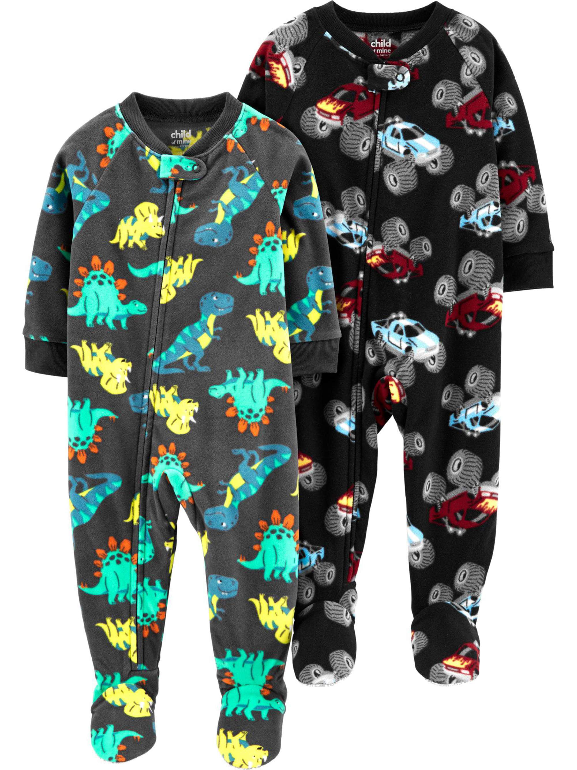home swee Baby and Toddler Boy/’s Micro Fleece Footed Blanket Sleeper Onsie Pajamas
