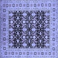 thumbnail image 1 of Ahgly Company Indoor Square Oriental Blue Industrial Area Rugs, 7' Square, 1 of 4