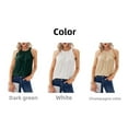 thumbnail image 3 of 2025 Summer New Solid Color Halter Fashion Women's Slightly Stretchy Sequin Camisole, 3 of 7