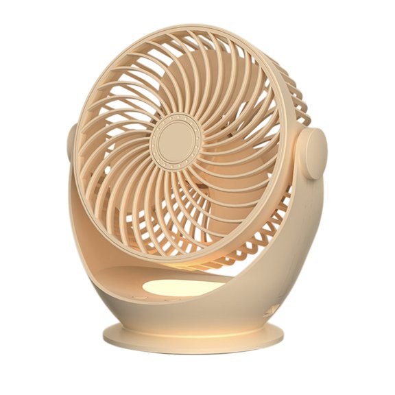 Dvumao Portable Fans, Desk Fan With Night Light Table Desktop Air Circulator Fan Small But Powerful With 3 Speed Adjustable Tilt For Home Dorm Office Bedroom Kitchen, Teens Gifts