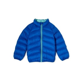 Wonder Nation Baby and Toddler Boy Packable Puffer Jacket, Sizes 12M-5T