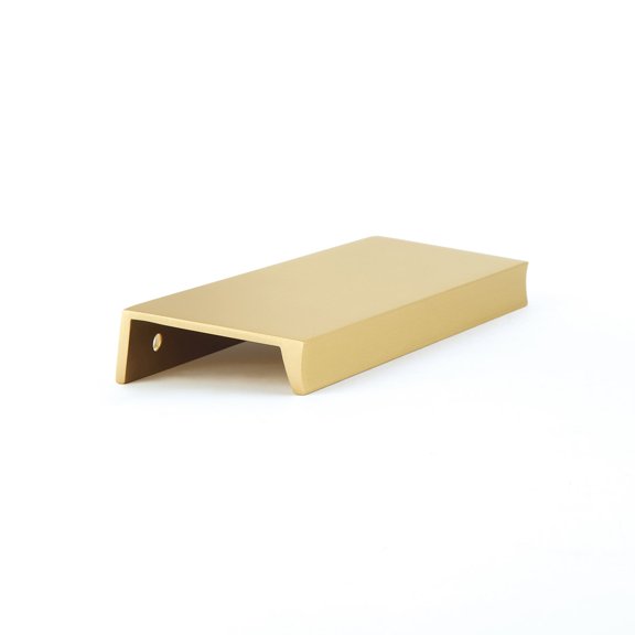 Schaub And Company 10012-US4 Sabre 5" Center To Center Solid Brass Finger Cabinet Edge