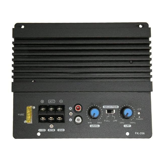 Placa amplificadora digital Fk 206 de 12 V, módulo amplificador de subwoofer de alta potencia para coche