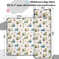 thumbnail image 5 of Excavator and Bear White Pattern Toddler Nap Mat with Pillow & Blanket, Soft Sleeping Mat for Preschool Daycare Travel Sleepovers, 5 of 6