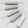 thumbnail image 4 of Cement Resistor,10 PCS 10W 8 Ohm 5% Axial Lead Wire Resistor White Wound Fixed Ceramic Cement Resistors Wirewound Cement Power Resistors Flame Heat Moisture Resistance Precharge Horizontal Resistors, 4 of 6
