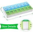 thumbnail image 5 of ARCTICICE 2-Pack Pill Box 7 Day Pill Organizer 2 Times a Day Large Pill Travel Case, 14 Individual Compartmented Pill Box with Braille Printed, 5 of 7