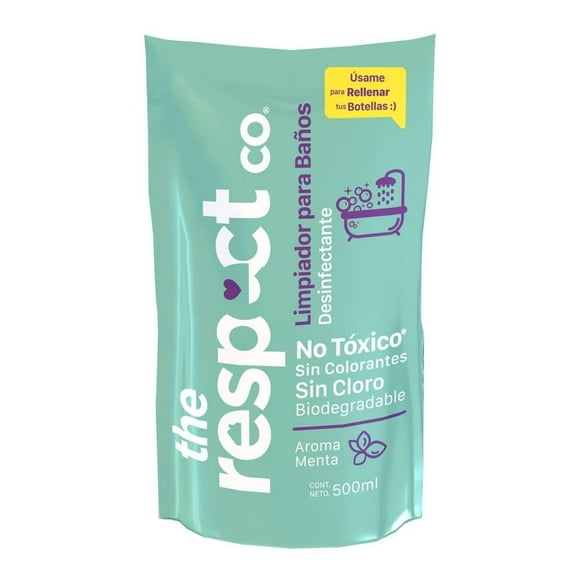 Limpiador líquido The Respect Co para baño aroma menta 500 ml
