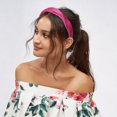 thumbnail image 2 of Unique Bargains 1 Pc Headband Irregular Satin Hair Accessories Rose Red, 2 of 5
