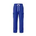 thumbnail image 4 of Mans Fleece Cargo Sweatpants Solid Color Baggy Straight Wide Leg Pant Lightweight Athletic Open Bottom sweat pants with Pockets, 4 of 4