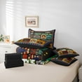 thumbnail image 5 of Homewish Kids Happy Camping Bedding Comforter Set 7pcs, Rustic Jungle Adventure Queen Bedding Sets, Vintage Bohemian Style Reversible Queen Sheet Sets, Lightweight Room Decor, 5 of 7