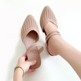 thumbnail image 1 of Women's High-Heeled Sandals Slippers Pure Color Women's Sandals for Going Out, 1 of 7