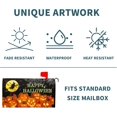 thumbnail image 5 of Happy Halloween Pumpkin Mailbox Covers Magnetic Black Halloween and Outdoor Mailbox Cover Standard Size 25.5 X 21 Pumpkin Holiday Mailbox Wrap Post Letter Box Cover Decorative for Home Garden, 5 of 6