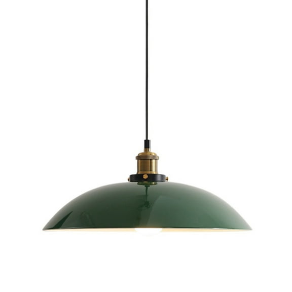 Retro Industrial Pendant Light Fixture for Over Dining Table, Rustic Metal Iron Ceiling Pendant Lighting for Kitchen Island, Simple Dome Vintage Hanging Lamp, Chandelier for Bar Counter Barn