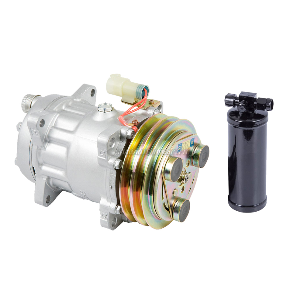 OEM AC Compressor w/ A/C Clutch & Drier For Land Rover Defender 110