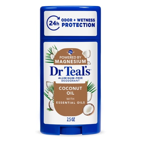Dr Teal s Aluminum Free Deodorant  Coconut Oil with Essential Oils  2.5 oz
