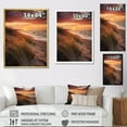 thumbnail image 4 of Designart "Golden Sands Beach Photo XXIV" Landscape & Nature Floater Framed Wall Art Living Room, 4 of 7