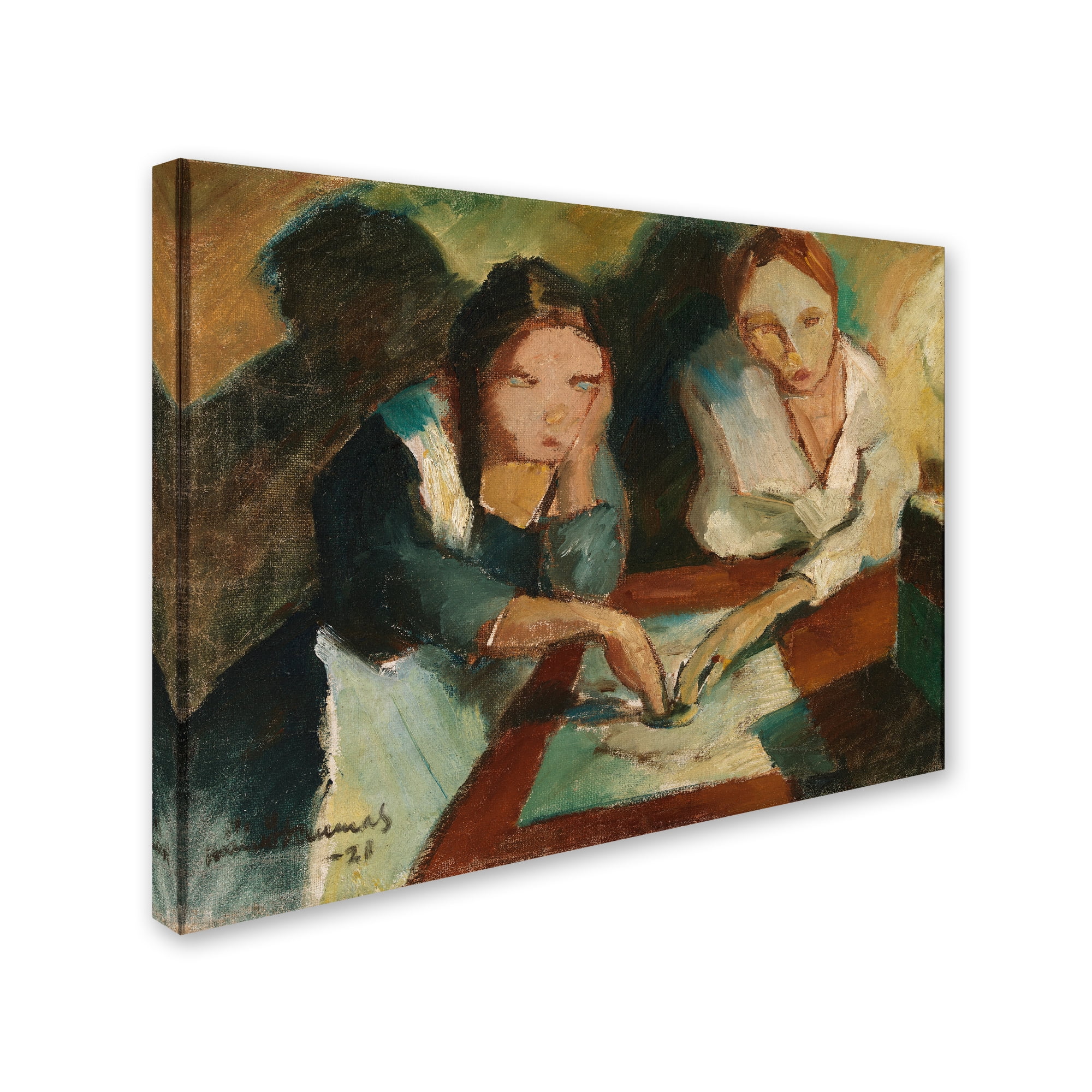 Trademark Fine Art People Canvas Art ' A Spiritualistic Seance ' by Kunnas