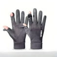 thumbnail image 2 of Touchscreen Polar Fleece Gloves - Warm Outdoor Gloves for Driving, Cycling & Winter Activities, Anti-Slip Windproof Gloves, 2 of 6