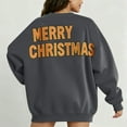 thumbnail image 2 of Atogsazn Womens Christmas Oversized Sweatshirt Casual Long Sleeve Pullover Sweatshirts Loose Fit Tops Clothes 01-Dark Gray S Fashion, 2 of 5