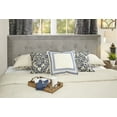 thumbnail image 2 of Linon Sibley Button Tufted King Headboard, Bella Dove Gray Linen Fabric, 2 of 3