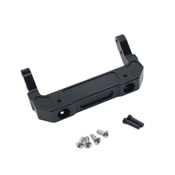 RC Coche delantero Montaje de parachoques con control remoto Autos controlados Parte Esturdy Metal Simple Professional Accesorio Modificación Pieza de modificación para Uso de actualización Negro Yuarrent FN009819-03