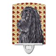 thumbnail image 1 of Carolines Treasures SC9541CNL Black Cocker Spaniel Fall Leaves Ceramic Night Light, 1 of 2