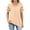 Beige-#002, variant on Short Sleeve Womens Tops Crewneck Pleated Front Tunics Solid Color Dressy Casual Top Summer Loose Business Clothes 2026,Camouflage green 2XL