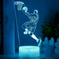 thumbnail image 4 of YSITIANNA 3D Basketball Night Light led Lamp Illusion 7 Color Changing Touch Switch Table Desk Decoration Lamps Birthday Gift Acrylic Base USB Cable Toy STNL#2285, 4 of 5