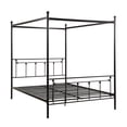 thumbnail image 4 of OakvillePark Bijou Vertical-Slat Metal Platform Bed, Queen, Black, 4 of 5