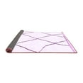 thumbnail image 2 of Ahgly Company Indoor Rectangle Solid Purple Modern Area Rugs, 7' x 9', 2 of 4