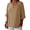 Khaki, variant on Women's Spring Shirts Women's Tops 3/4 Sleeve T Shirts Womens Blouses Casual