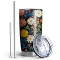 thumbnail image 2 of 20 Oz Pioneer Flower Coffee Tumbler Double Wall Insulated Stainless Steel Water Bottle | Metal Reusable Thermoses Flask with Cup Cap | Leak & Sweat Proof with Anti-Dust Lid, 2 of 7