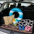 thumbnail image 2 of HUISEFOR Cow Print Aztec Tribal Car Trunk Mat 29" x 39" Scratchproof All Weather Trunk Protection Cargo Liner, Waterproof, Anti Slip, Easy Installation, Fits for Most Cars SUV, 2 of 7