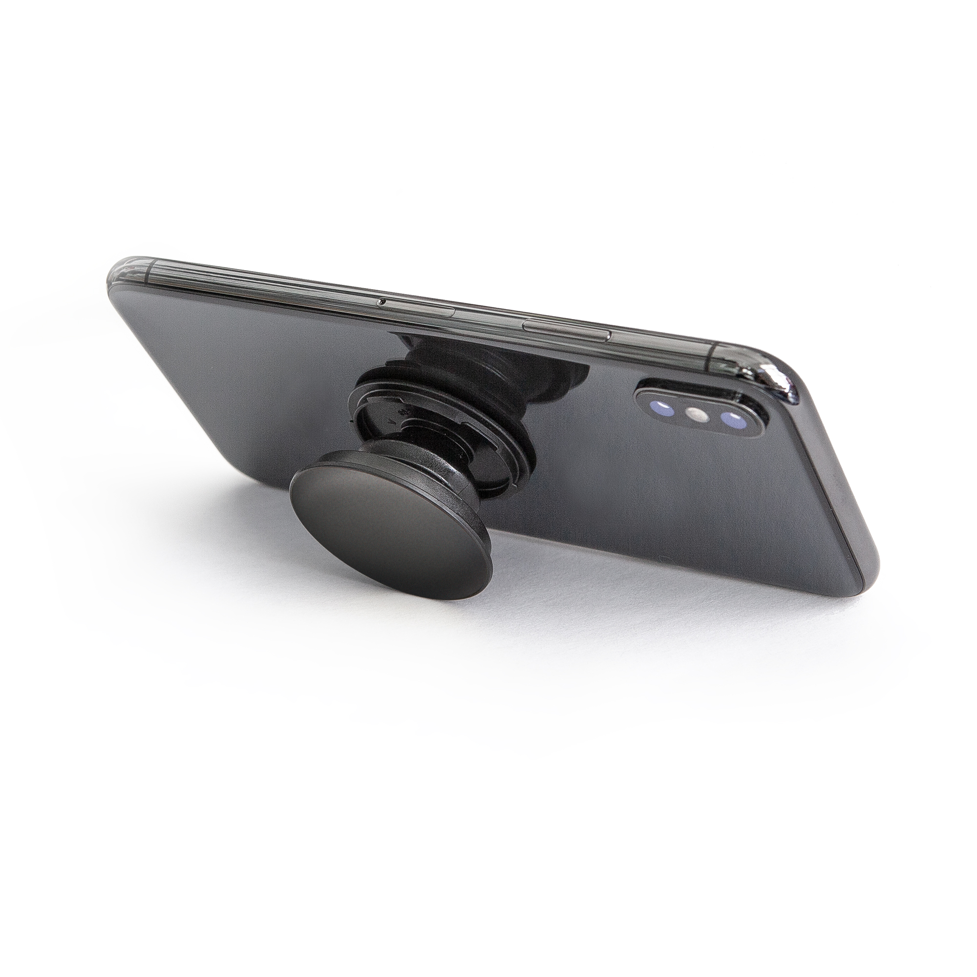 360 Mount Matte Hematite Spinpop Support Magnetic Car Mount Plus Collapsible Grip and Kickstand for Phones and Tablets