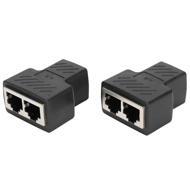 2 pcs RJ45 Ethernet splitter 1 to 2-way Ethernet switches for router TV box video camera computer