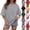 #01 Gray, variant on Oversized Tshirts for Women Summer Casual Short Sleeve Crew Neck Loose Fit Basic Tee Tops, #01 Yellow, L