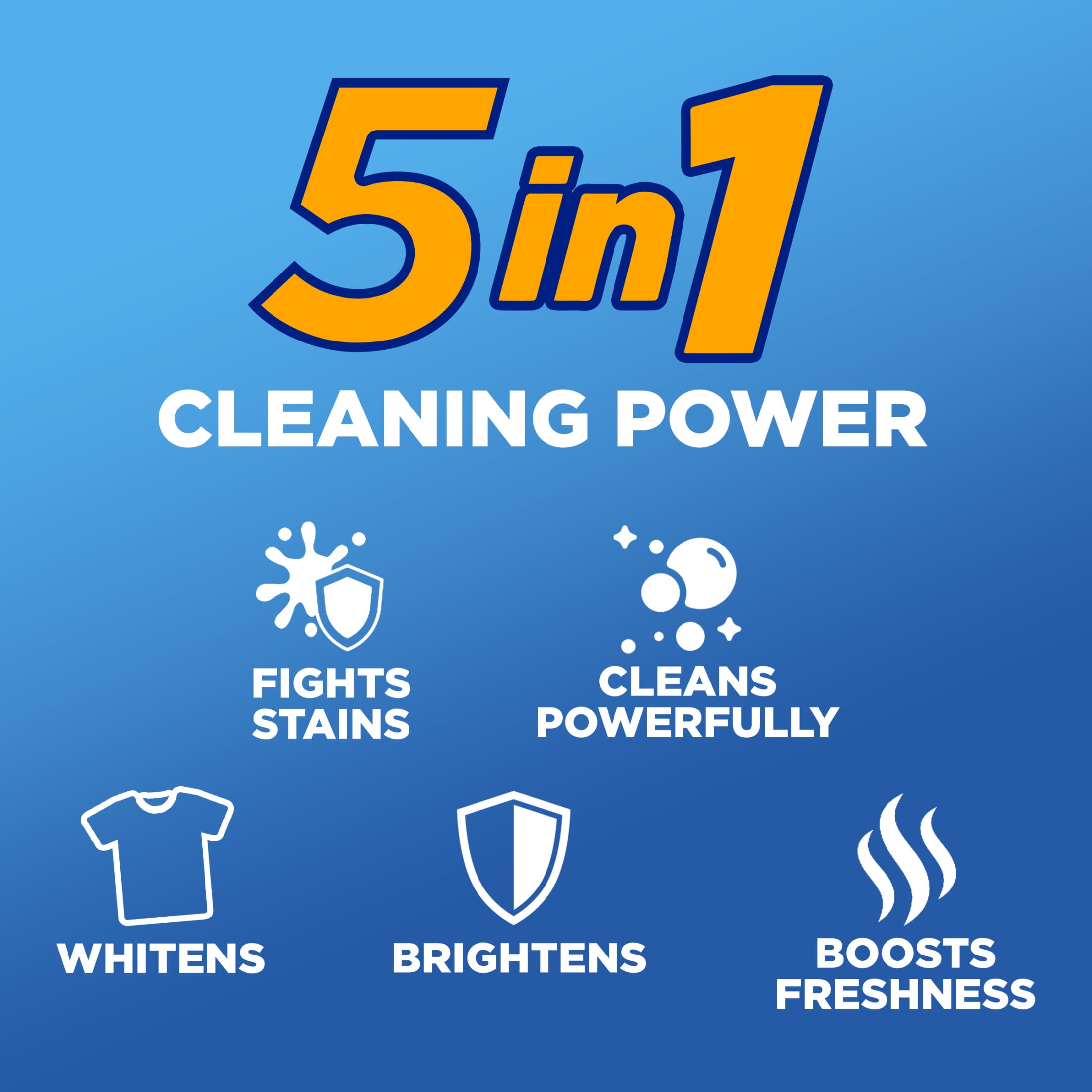 ARM & HAMMER Plus OxiClean Stain Fighters Liquid Laundry Detergent, Fresh Scent,  128 Loads