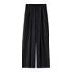 thumbnail image 3 of WILLBEST Pantalones Casuales de Mujer con Cintura Alta y Pierna Ancha para Uso Diario, Actividades al Aire Libre y Comodidad En el Hogar con Un Diseño Arrugado Único. Chica, 3 of 3