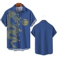 thumbnail image 3 of Camisa con estampado 3D de dragón chino 2024 para hombre y mujer, camisa hawaiana de moda de verano, blusa holgada de manga corta, ropa, 3 of 5