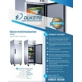 thumbnail image 3 of Dukers D28AR Commercial Single Door Refrigerator in Stainless Steel, 3 of 5