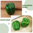 thumbnail image 3 of 4 piezas de modelos de pimiento verde simulado, espumas, pimiento verde, decoración, accesorios vegetales artificiales, 3 of 7