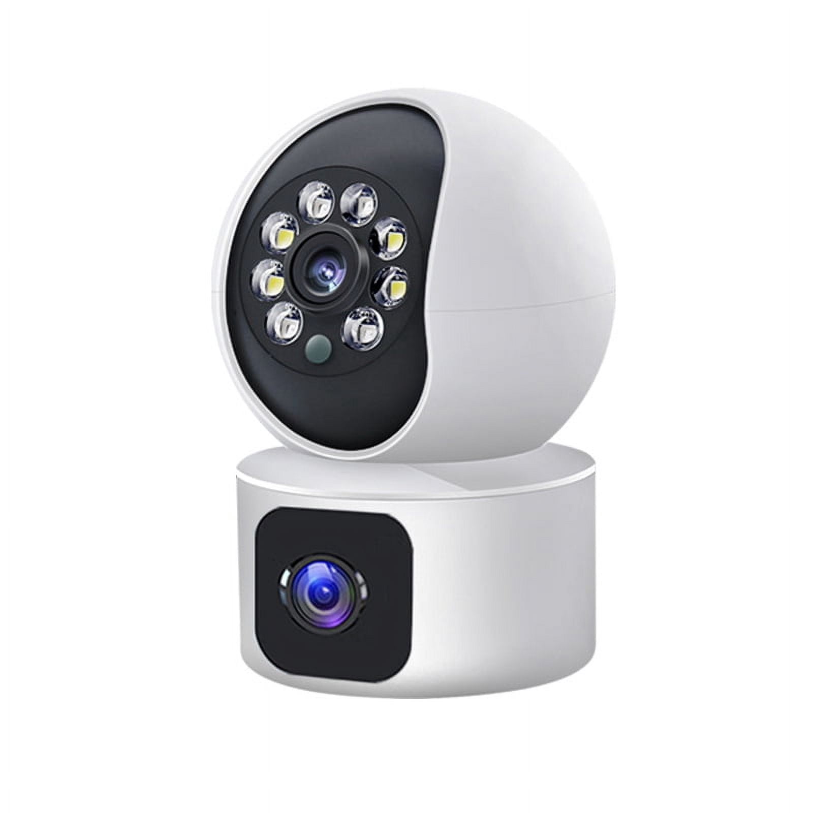 XTEILC Wireless Home Security 1080P 3MP Indoor Motion Detection, Night Vision Camera, White