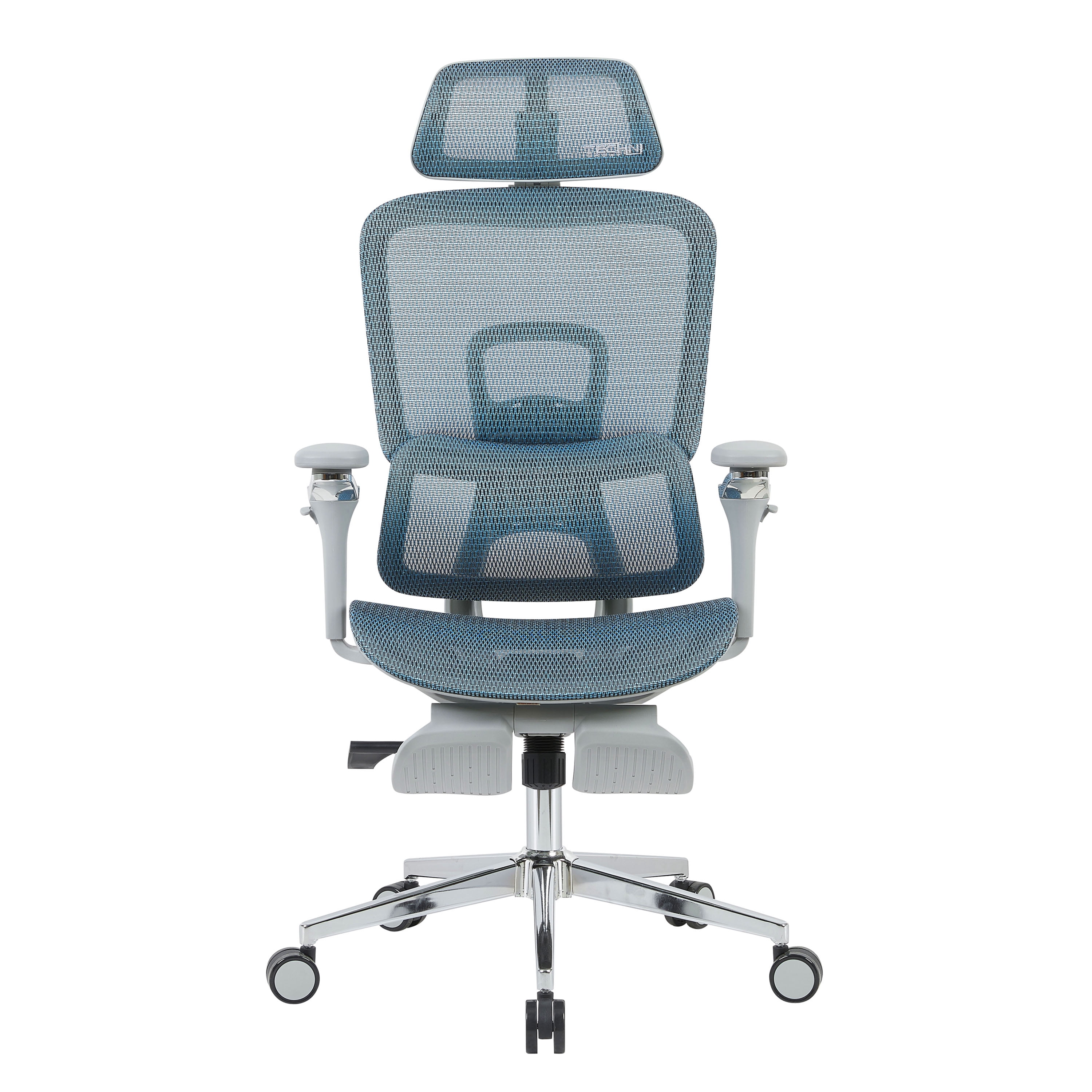 Techni Sport Ergonomic Mesh Office Chair with 5D Armrests & Retractable Footrest