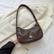 thumbnail image 5 of 1704 Bolso Hombro Mujer Bolso Axila Color Sólido Bolso (marrón)Marrón, 5 of 9