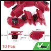 Rivet Bumper Fender Fastener Clips Retainer 10pcs Plastic for GM 11547026